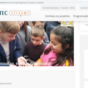 Site da Mostratec Júnior Virtual.